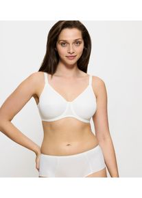 Minimizer-BH Triumph "Urban Minimizer W X", Damen, Gr. 85, Cup E, beige (vanille), Microtouch, Obermaterial: 64% Polyester, 24% Polyamid, 12% Elasthan (LYCRA), Basic, BHs Minimizer-BH, verkleinert die Brust optisch um eine Cup-Gr&ouml;&szlig;e