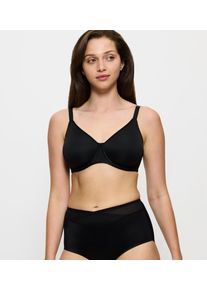 Minimizer-BH Triumph "Urban Minimizer W X", Damen, Gr. 75, Cup C, schwarz, Microtouch, Obermaterial: 64% Polyester, 24% Polyamid, 12% Elasthan (LYCRA), unifarben, Basic, BHs Minimizer-BH, verkleinert die Brust optisch um eine Cup-Gr&ouml;&szlig;e, Topseller