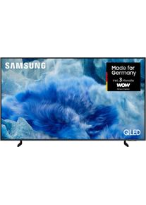 Samsung QLED-Fernseher "GQ85Q8FAAU QLED-Fernseher", Energieeffizienz: E, schwarz, 85 &Prime;, Fernseher, Quantum HDR+, Knox Security, Art Store, 3D Sound, Gaming Hub, AI TV, QLED-Fernseher