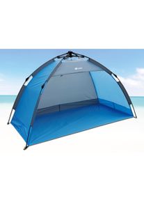 Strandmuschel EXPLORER "Automatik-Strandmuschel 190 x 100 x 110 cm UV 80 +", blau, Zelte, B/H/L: 100cm x 110cm x 190cm, Strandmuschel, UV 80+, B:100cm H:110cm L:190cm