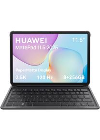 Huawei Tablet "MatePad 11,5" 2025, PaperMatte Display, 8G+256G, inkl. Black Keyboard", schwarz (space grau), 8 GB, Tablets_EBookReader, PaperMatte Display, 10.100 mAh Akku, inkl. Black Keyboard, Tablet