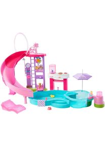 Puppen Planschbecken Barbie "Barbie Traumpool", pink, Puppenausstattungen, KinderB:60cm H:52cm T:59cm, Kunststoff, Puppen Planschbecken, B:60cm H:52cm T:59cm