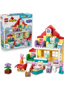 Konstruktionsspielsteine Lego "Familienhaus (10467), Lego DUPLO Peppa Pig", bunt, Spielbausteine, Kinder, Kunststoff, Konstruktionsspielsteine