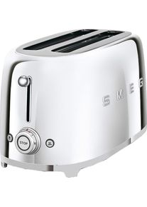 Smeg Toaster "TSF02SSEU", silber (edelstahl hochglanz poliert), B:39,4cm H:21,5cm T:20,8cm, Toaster, Toaster