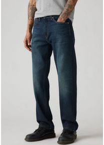 Levi's Straight-Jeans LEVI'S "505", Herren, Gr. 33, L&auml;nge 32, blau (field work), Denim/Jeans, Obermaterial: 99% Baumwolle, 1% Elasthan, unifarben, regular fit lang, Jeans Straight-Jeans, REGULAR