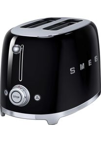Smeg Toaster "TSF01BLEU", schwarz, B:32,5cm H:19,8cm T:19,5cm, Toaster, Toaster