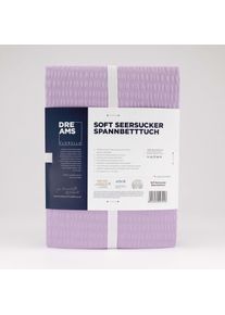 Bettlaken Florella "Soft-Seersucker, 100% Baumwolle", lila (hellflieder), B:100cm L:200cm, Seersucker, Obermaterial: 100% Baumwolle CO., Bettlaken, Bettlaken