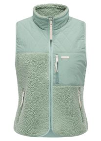 Pl&uuml;schweste Ragwear "Pl&uuml;schweste Junkin Bonded", Damen, Gr. S, gr&uuml;n (dusty gr&uuml;n), Obermaterial: 100% Polyester PES. Futter: 100% Polyester PES. 100% Polyester PES., Westen Pl&uuml;schweste