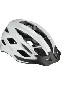 FISCHER BIKE Fahrradhelm FISCHER FAHRRAD "Urban Lano L/XL" Gr. L, wei&szlig;, Helme, L/XL Kopfumfang: 58cm - 61cm, Fahrradhelm, Verstellbarer Innenring-System; mit beleuchtetem Innenring-System, Topseller