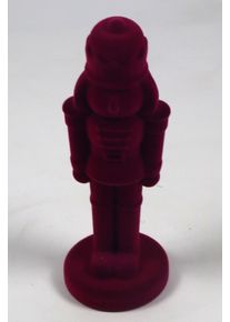 Weihnachtsfigur AM Design "Nussknacker mit samtweichem Flock", fuchsia, B:15cm H:52cm T:15cm, Kunststoff, Dekofiguren, Weihnachtsfigur, in verschiedenen Gr&ouml;&szlig;en und Farben