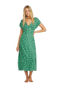 Sommerkleid Billabong "Bright Skies", Damen, Gr. L, US-Gr&ouml;&szlig;en, gr&uuml;n (island gr&uuml;n), Obermaterial:100% Viskose;, Kleider Sommerkleid
