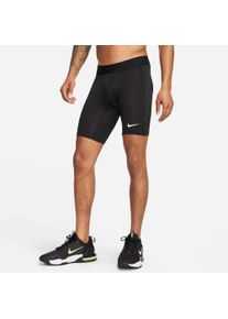 Trainingstights Nike "M NP DF LONG SHORT", Damen, Gr. XXL, N-Gr, schwarz-wei&szlig; (schwarz, wei&szlig;), Obermaterial: 90% Polyester, 10% Elasthan, Hosen Trainingstights