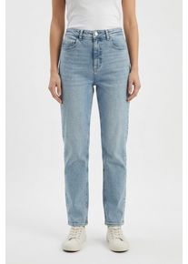 V&eacute;ro Moda Skinny-fit-Jeans VERO MODA "VMROSIE MR SLIM ANK J NOOS RA3045", Damen, Gr. S (36), L&auml;nge 32, light blau denim, Denim/Jeans, Obermaterial: 99% Baumwolle, 1% Elasthan, unifarben, slim fit kn&ouml;chellang, Jeans Skinny-fit-Jeans