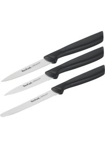 Messer-Set Tefal "Colorfood f&uuml;r alle t&auml;glichen Vorbereitungen", schwarz, Edelstahl, Kunststoff, Kochmesser-Sets, Messer-Set, deutscher Edelstahl, rostfrei, leicht strukturierte Griffe, K2733S