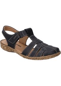 Sandale Josef Seibel "Rosalie 48, schwarz", Damen, Gr. 45, schwarz, Obermaterial: 100% Rindsleder Leather cow., Schuhe Sandale