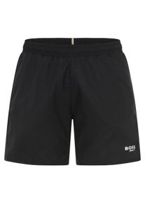 Badeshorts BOSS "Swordfish", Herren, Gr. XL, N-Gr, schwarz (schwarz 005), Web, Obermaterial: 100% Polyester, unifarben, Badehosen Badeshorts