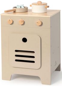 Kinder-Herd Musterkind "Mix & Match, warmgrau/natur", grau (warmgrau, natur), Spielzeug-Haushaltsger&auml;te, KinderB:35cm H:48cm T:31,5cm, Holz, Kinder-Herd, B:35cm H:48cm T:31,5cm