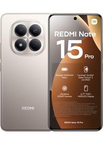 Xiaomi Smartphone "Redmi Note 15 Pro 8+256", Energieeffizienz: B, titanium, 256 GB, Mobiltelefone, Smartphone