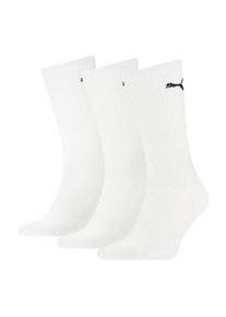 Sportsocken Puma "UNISEX LIGHT CREW SOCK", Herren, Gr. 39-42, wei&szlig;, Baumwollmischung, elastisch, Socken Sportsocken, Mit flacher Zehennaht