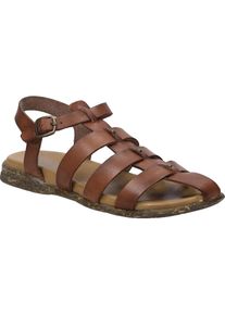 Sandale Josef Seibel "Fabricia 04, cognac", Damen, Gr. 39, braun (cognac), Obermaterial: 100% Rindsleder Leather cow., Schuhe Sandale