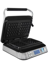Gutfels Waffeleisen "WAFFLE 5010", schwarz (schwarz, inox), B:32cm H:16cm T:28cm, Waffeleisen, Waffeleisen