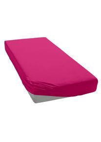 Spannbettlaken OTTO HOME "PAPRIKA", pink, B:120cm L:200cm, Microfaser-Jersey, Obermaterial: 100% Polyester, Bettlaken, Spannbettlaken, Bettlaken Laken in zwei Qualit&auml;ten: Fleece & Jersey, schnelltrocknend