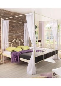 Metallbett Home Affaire, beige (cremewei&szlig;, produkt f&auml;llt nicht unter das elektrog.), L:210cm, Betten, Metallbett