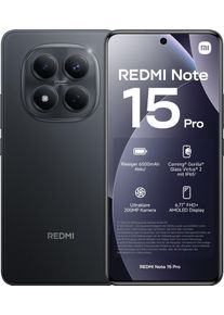 Xiaomi Smartphone "Redmi Note 15 Pro 8+256", Energieeffizienz: B, schwarz, 256 GB, Mobiltelefone, Smartphone