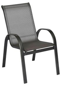 Gartensessel Merxx "Amalfi", grau, B:56cm H:97cm T:76cm, Sessel, Gartensessel, 2er Set