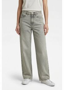V&eacute;ro Moda High-waist-Jeans VERO MODA "VMTESSA HR WIDE JEANS RA207 GA NOOS", Damen, Gr. 27, L&auml;nge 30, light grau denim, Denim/Jeans, Obermaterial: 99% Baumwolle, 1% Elasthan, unifarben, oversize normal, Jeans High-waist-Jeans