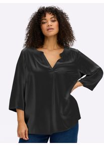 sheego Damen Tunika in schwarz ,Gr&ouml;&szlig;e 48, Witt, 100% Viskose