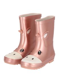 Gummistiefel XQ FOOTWEAR "KINDER STIEFEL", M&auml;dchen, Gr. 33/34, bunt (multi color), Obermaterial: 100% Gummi, unifarben mit Farbeins&auml;tzen, Schuhe Gummistiefel, Regenschauer ist kein Hindernis mehr