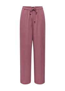 Schlupfhose Only "ONLSIESTA MW PULL-UP LINEN BL PNT NOOS", Damen, Gr. XS (34), L&auml;nge 30, rose braun, Web, Obermaterial: 80% Viskose, 20% Leinen, unifarben, straight fit normal, Hosen Schlupfhose, Viskosemischung