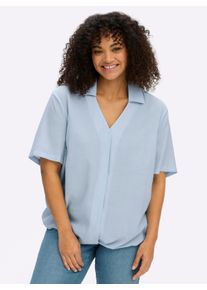 sheego Damen Tunika mit raffiniertem Bund in hellblau ,Gr&ouml;&szlig;e 40, Witt, 85% Viskose, 15% Polyamid