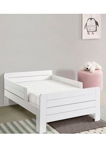Funktionsbett OTTO HOME "LOTTE " Kinderbett mit Rausfallschutz, Schublade optional", wei&szlig;, Gewicht bis: 75 kg, Daybetten, Funktionsbett, Mitwachsend, FSC zertifiziertes Massivholz