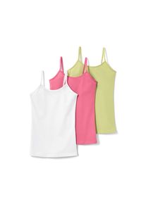 Tchibo - 3 Kinder-Unterhemden - M&auml;dchen - Gr. 146/152 - hellgr&uuml;n