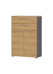 Tchibo - Aktenschrank &raquo;Agenda&laquo; - 80x40x120cm - braun - Holz / Metall / Kunststoff