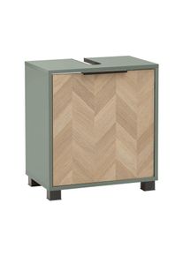 Tchibo - Waschbeckenunterschrank &raquo;Piazza&laquo; - 50,3x33x56cm - schwarz - Holz / Metall / Kunststoff