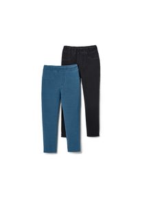 Tchibo - 2 Kinder-Jeggings &ndash; Fit &raquo;Mia&laquo; - M&auml;dchen - Gr. 110/116 - schwarz
