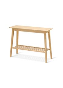 Tchibo - Konsole mit 2 Ablagen aus Eschenholz - 100x35x75cm - braun - Holz / Eschenholzfurnier / Eschen-Massivholz