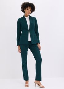 bonprix Femei Costum cu pantaloni (set/2 piese), verde, 52