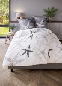 bonprix Lenjerie de pat din mix de bumbac, alb, 1x 80/80 cm, 1x 135/200 cm