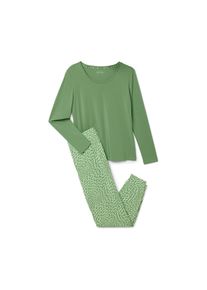 Tchibo - Pyjama - Damen - Gr. L - gr&uuml;n/print