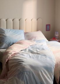 bonprix Lenjerie de pat din mix de bumbac, alb, 1x 80/80 cm, 1x 135/200 cm