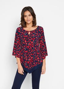 bonprix Tunika koszulowa, niebieski, 48/50