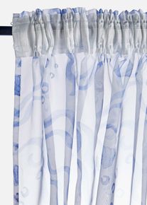 bonprix Firana z poliestru pochodzącego ze zr&oacute;wnoważonych źr&oacute;deł (1 szt.), niebieski, Wys./szer. 145/144 cm