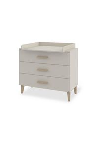 Pinolino , Wei&szlig; , Holz, Holzwerkstoff , Eiche,Eiche , massiv , 3 Schublade(n) Schubladen , 110x101x77 cm , Baby, Babyzimmer, Wickelkommoden