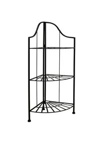 M&Ouml;BELIX M&ouml;belix , Schwarz , Metall , 3 F&auml;cher , 30x100x30 cm , faltbar , Kleinm&ouml;bel, Regale, B&uuml;cherregale