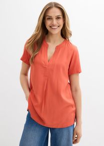 bonprix Długa tunika ze zr&oacute;wnoważonej wiskozy, czerwony, 44