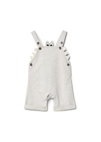 Tchibo - Kr&oacute;tkie ogrodniczki - dla niemowląt - rozmiar 86/92 - kolor: szary